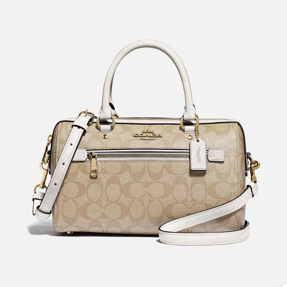 COACH Rowan Satchel In Signature Canvas - Picture 4 of 8